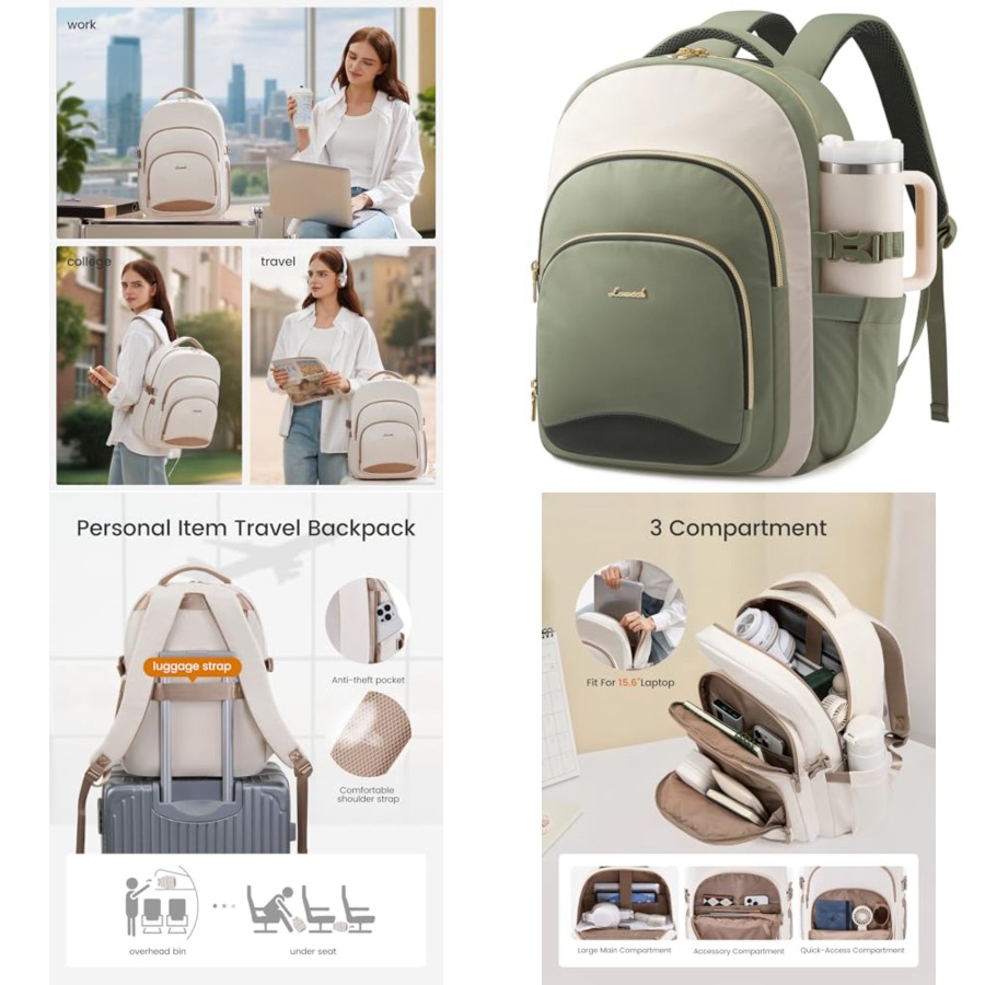 School Backpack Teen - Laptop Backpack for Women, Work Backpack,