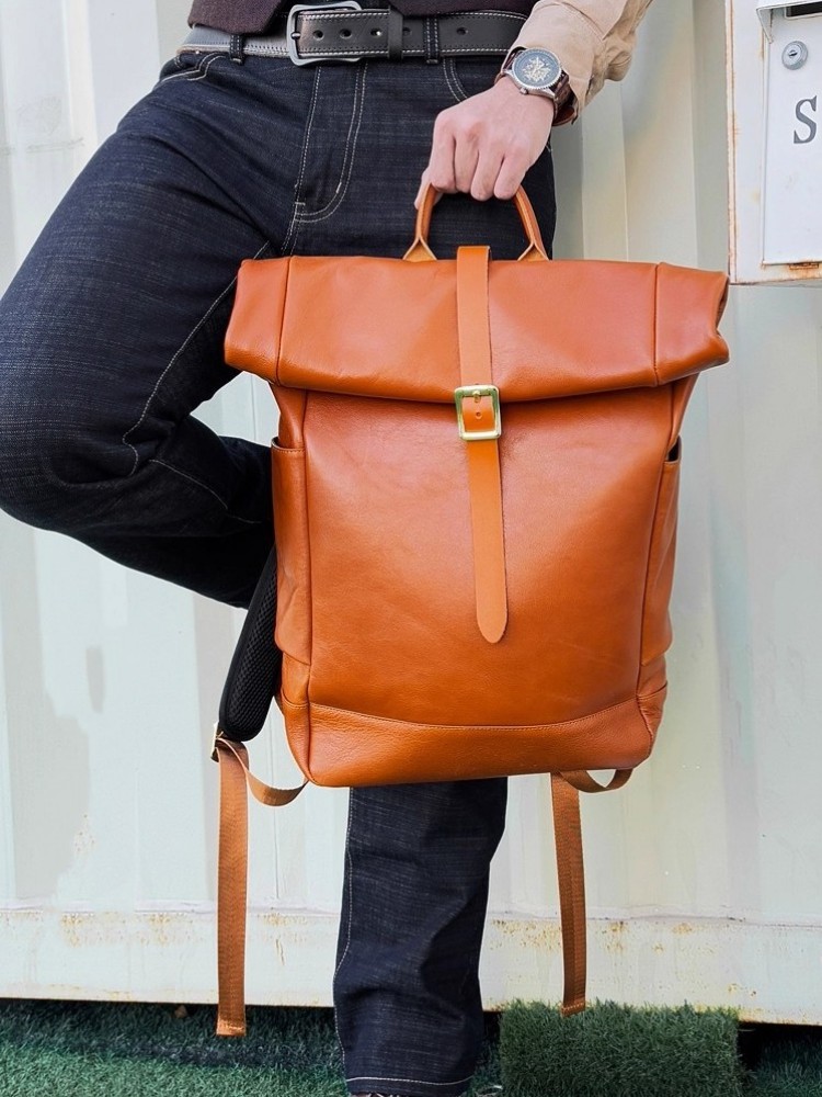 Large Capacity Mens Genuine Le - Leather Backpack Vintage recensie en prijs