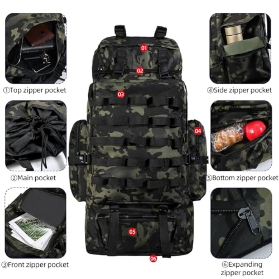 70L/100L Camping Hiking Backpa - Rain Cover Backpack recensie en prijs