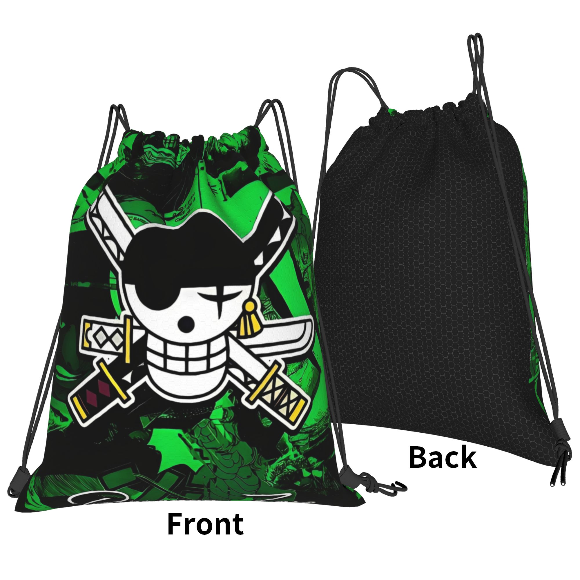 One Piece Zoro Skull Backpack  - Drawstring Gym Bag recensie en prijs
