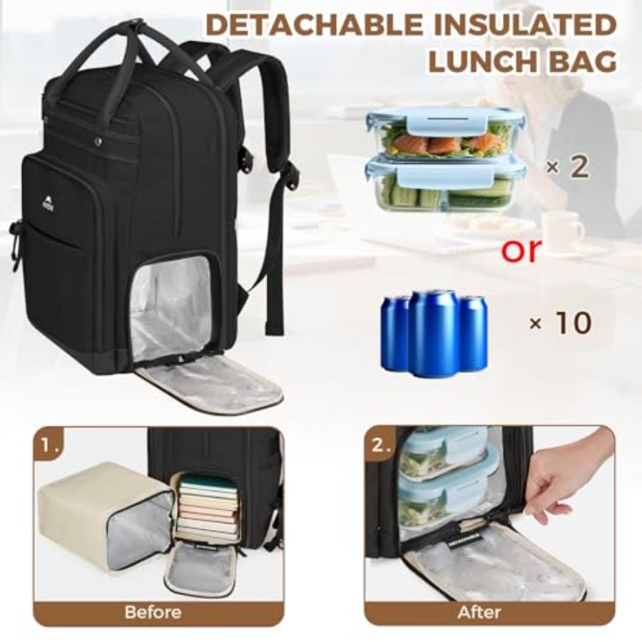 Teacher Backpack with Lunch Co - Laptop Backpack 15.6 recensie en prijs