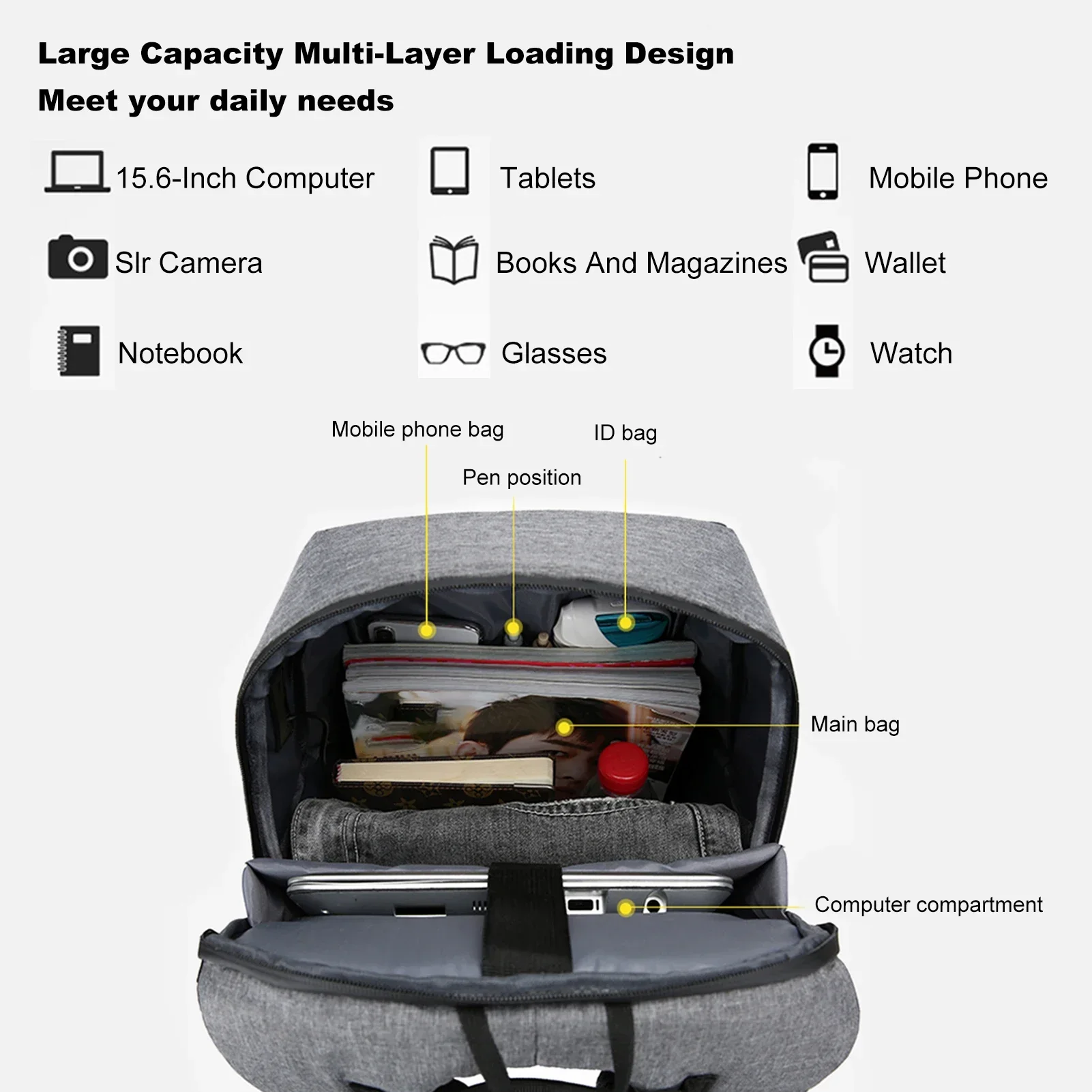 Laptop Backpack for 17 Inch La - Fashion Backpack Women recensie en prijs