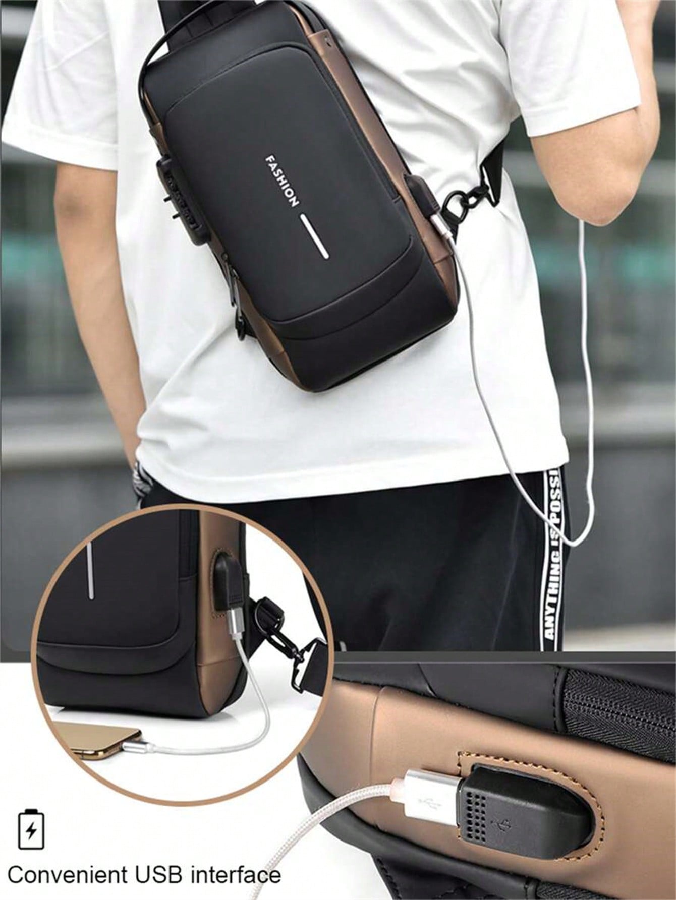 Men's Bags Shoulder Messenger  - Sling Backpack Shoulder recensie en prijs