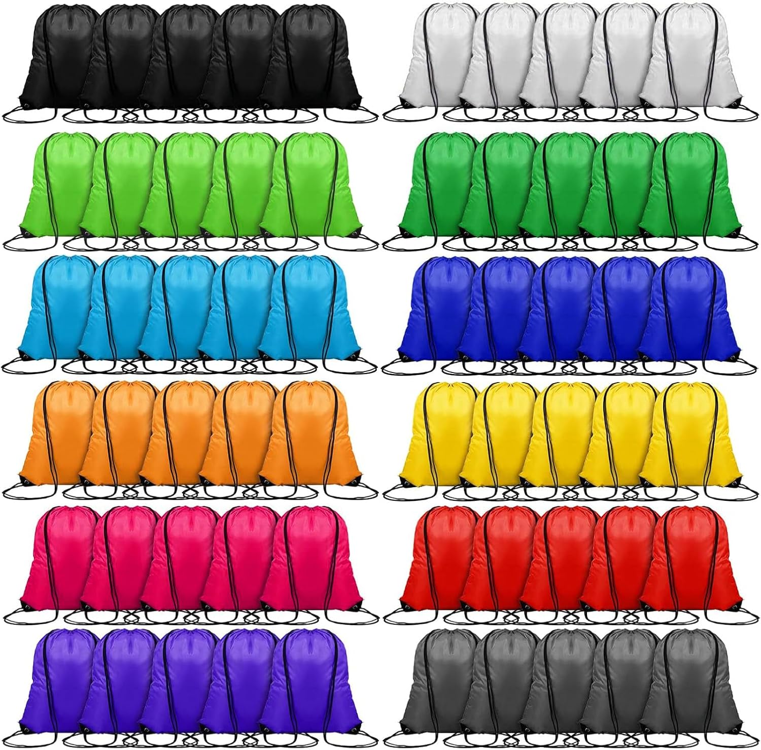 120PCS Drawstring Backpack Bul - Drawstring Gym Bag recensie en prijs
