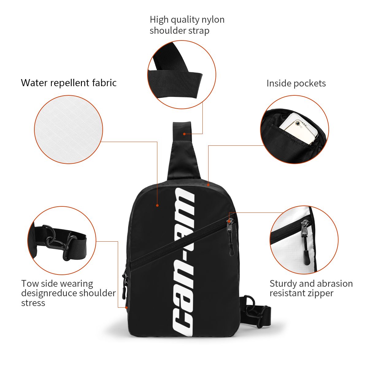 custom Motorcycle BRP Can-Am P - Sling Backpack Shoulder recensie en prijs