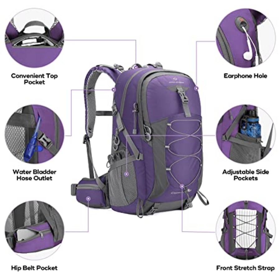 Hiking Backpack, Camping Backp - Rain Cover Backpack recensie en prijs