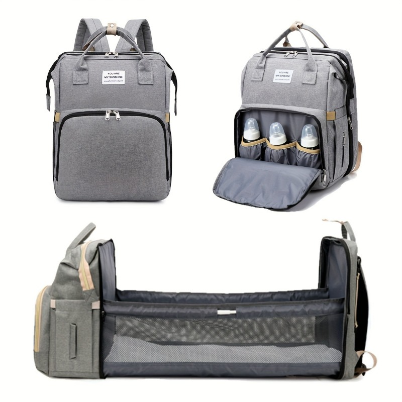 Fashionable Folding Baby Crib  - Backpack Diaper Bag recensie en prijs