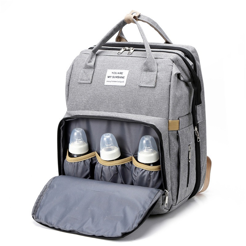 Fashionable Folding Baby Crib  - Backpack Diaper Bag recensie en prijs
