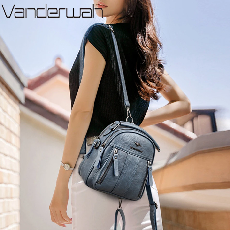 4 In 1 Leather Backpacks Multi - Leather Backpack Vintage recensie en prijs