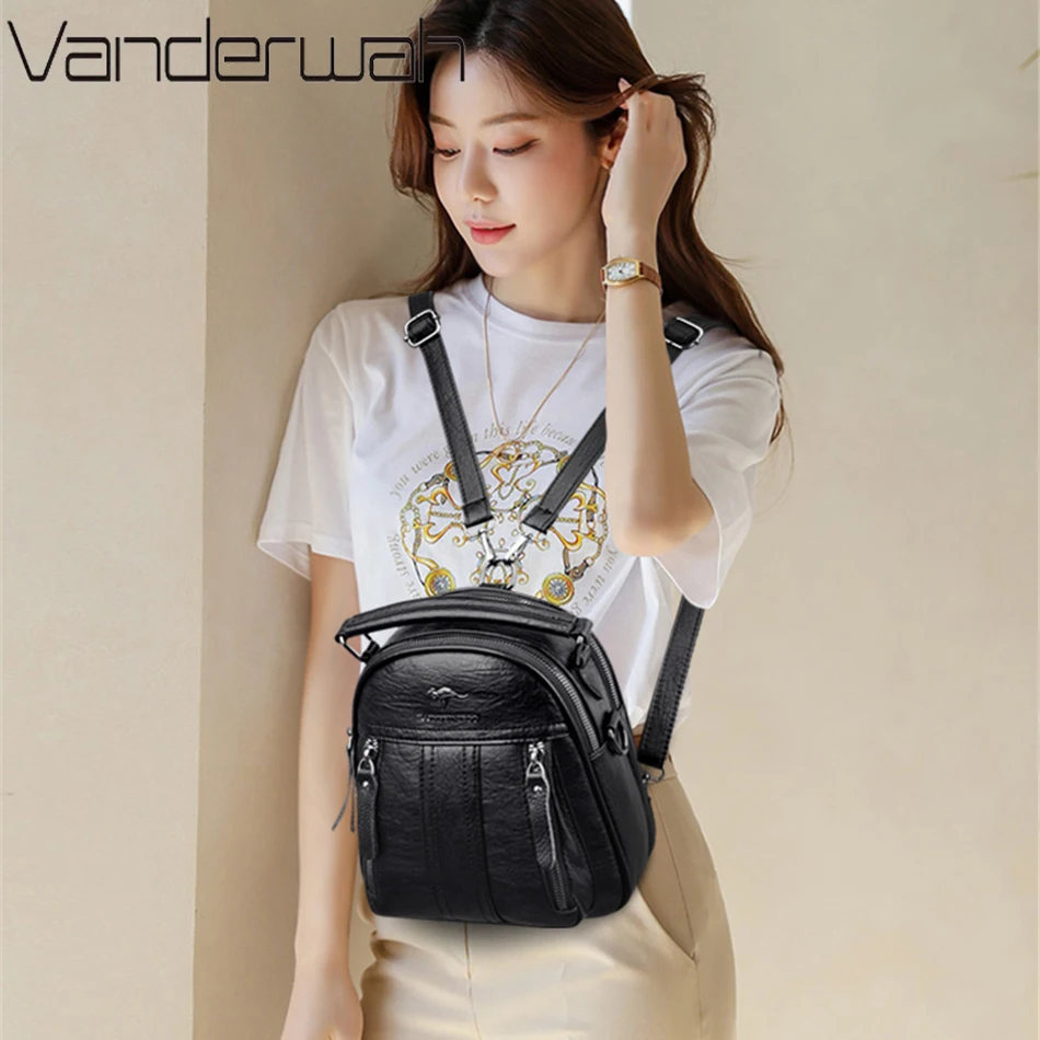 4 In 1 Leather Backpacks Multi - Leather Backpack Vintage recensie en prijs
