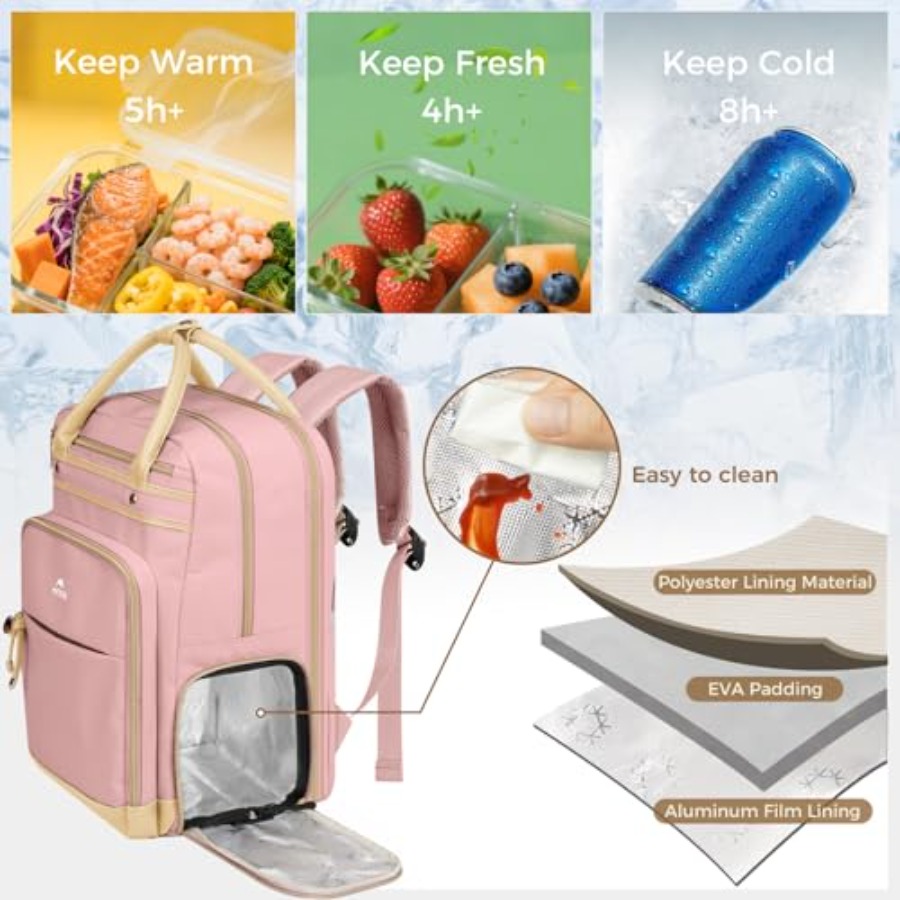 Lunch Backpack for Women, Teac - Laptop Backpack 15.6 recensie en prijs