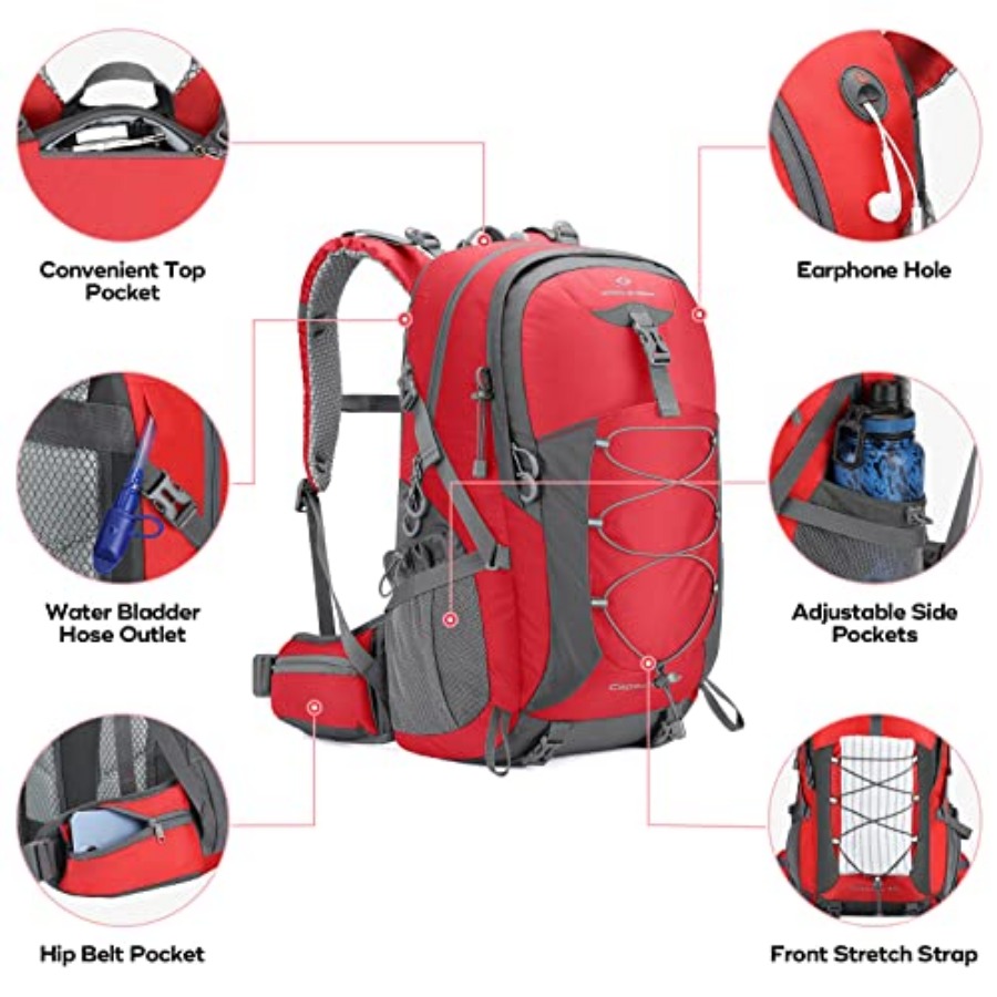 Hiking Backpack, Camping Backp - Rain Cover Backpack recensie en prijs