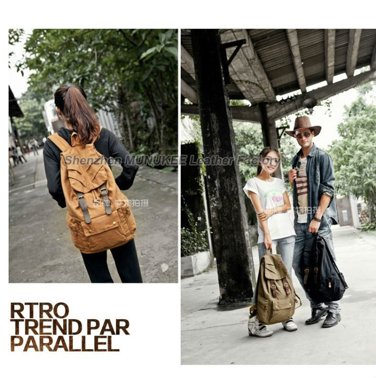 Fashion New Military Canvas Ba - Rucksack Military Style recensie en prijs