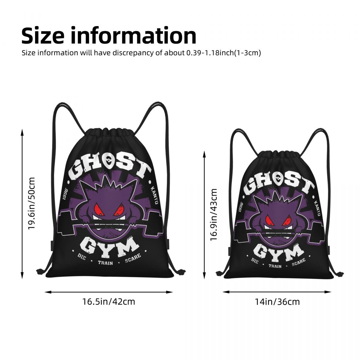Ghost Gym Drawstring Backpack  - Drawstring Gym Bag recensie en prijs