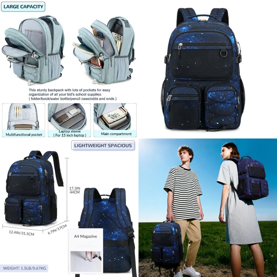 Multi-Pocket Backpack for Trav - Laptop Backpack 15.6 recensie en prijs