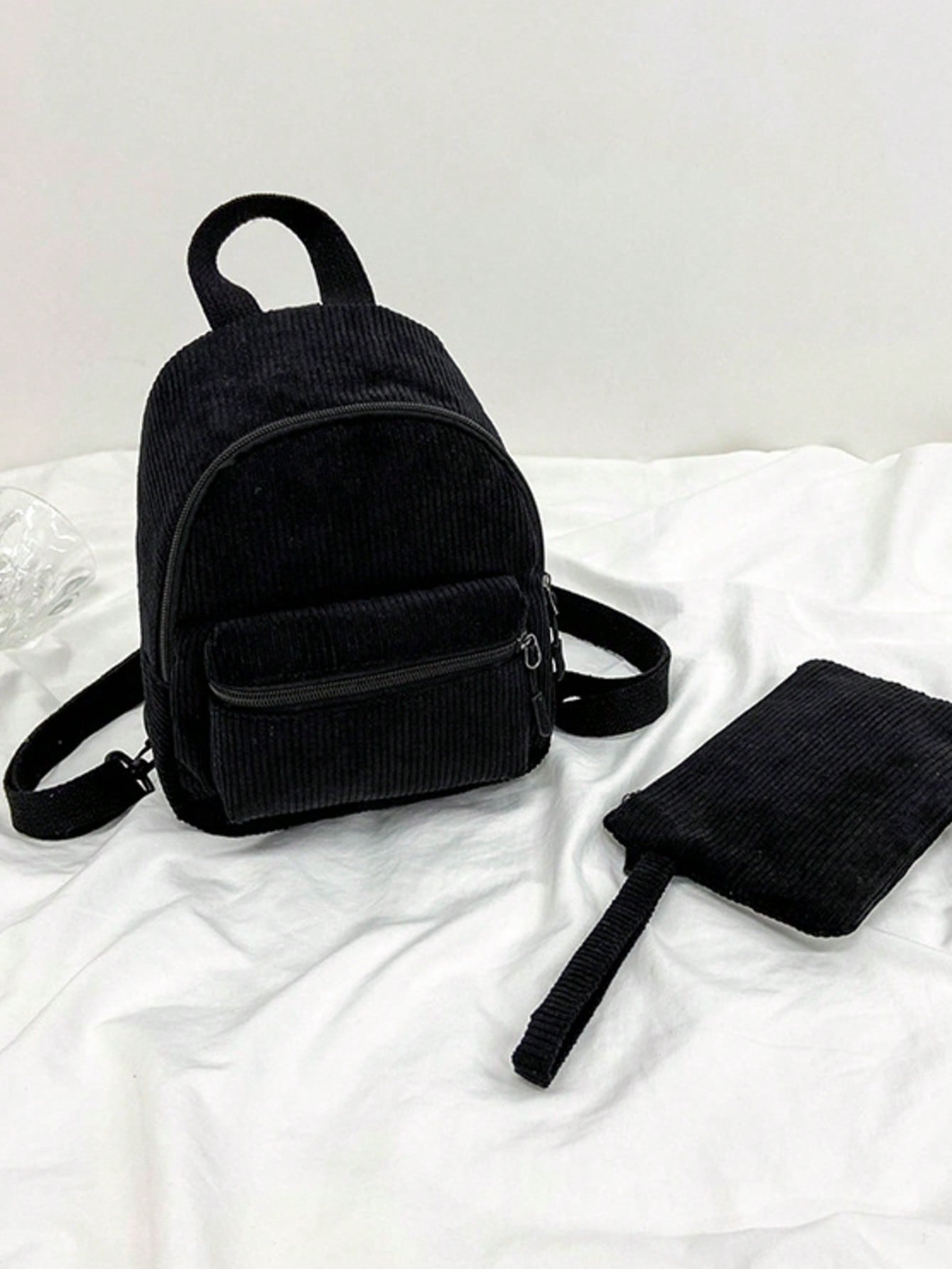 Solid Color Corduroy Fabric Fa - Fashion Backpack Women recensie en prijs