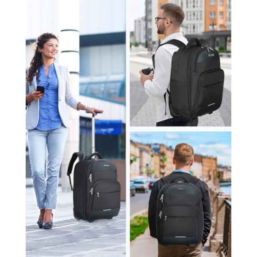 Rolling Backpack 30L Travel La - Laptop Backpack 15.6 recensie en prijs