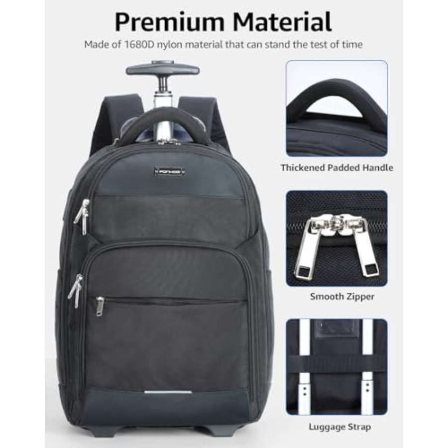 Rolling Backpack 30L Travel La - Laptop Backpack 15.6 recensie en prijs
