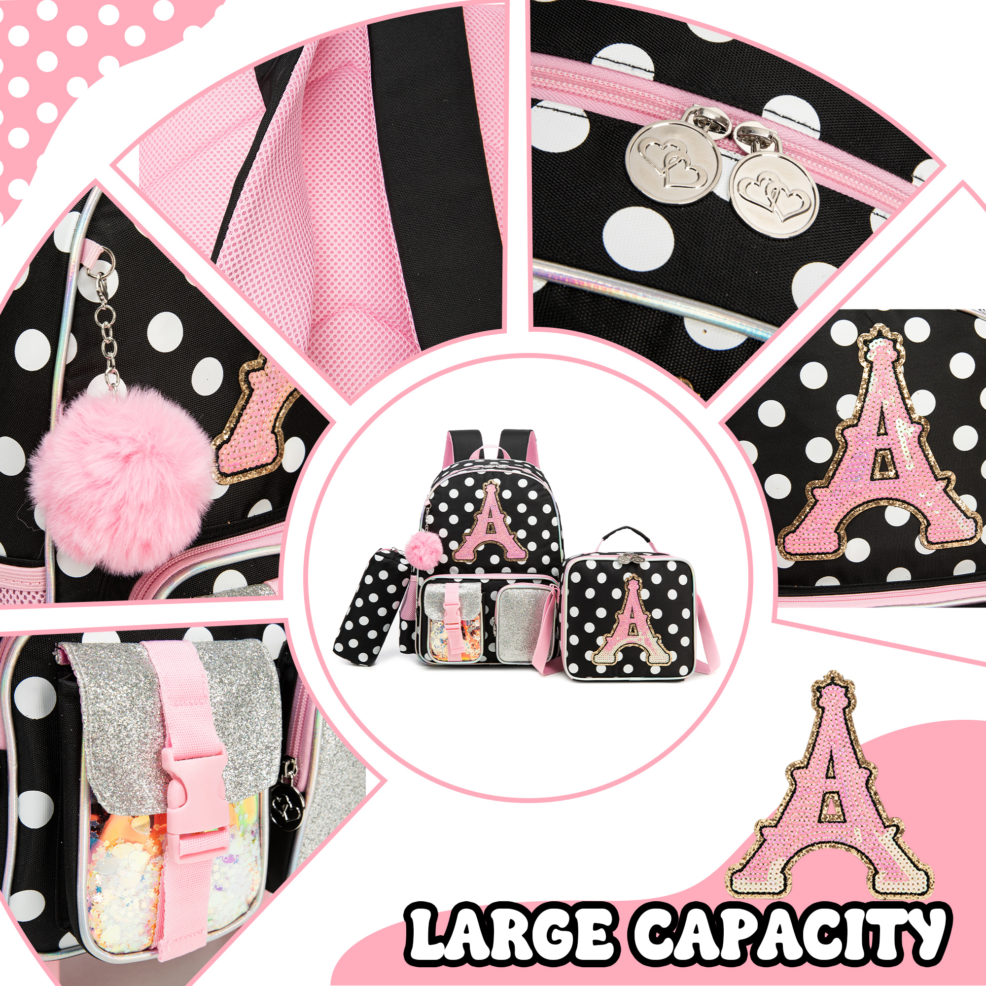 Backpack for Girls Letter Back - School Backpack Teen recensie en prijs