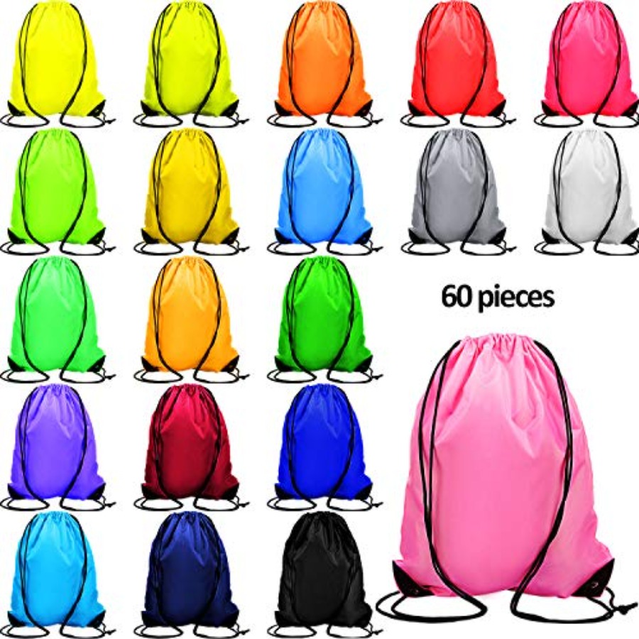 60 Pieces Drawstring Backpack  - Drawstring Gym Bag recensie en prijs