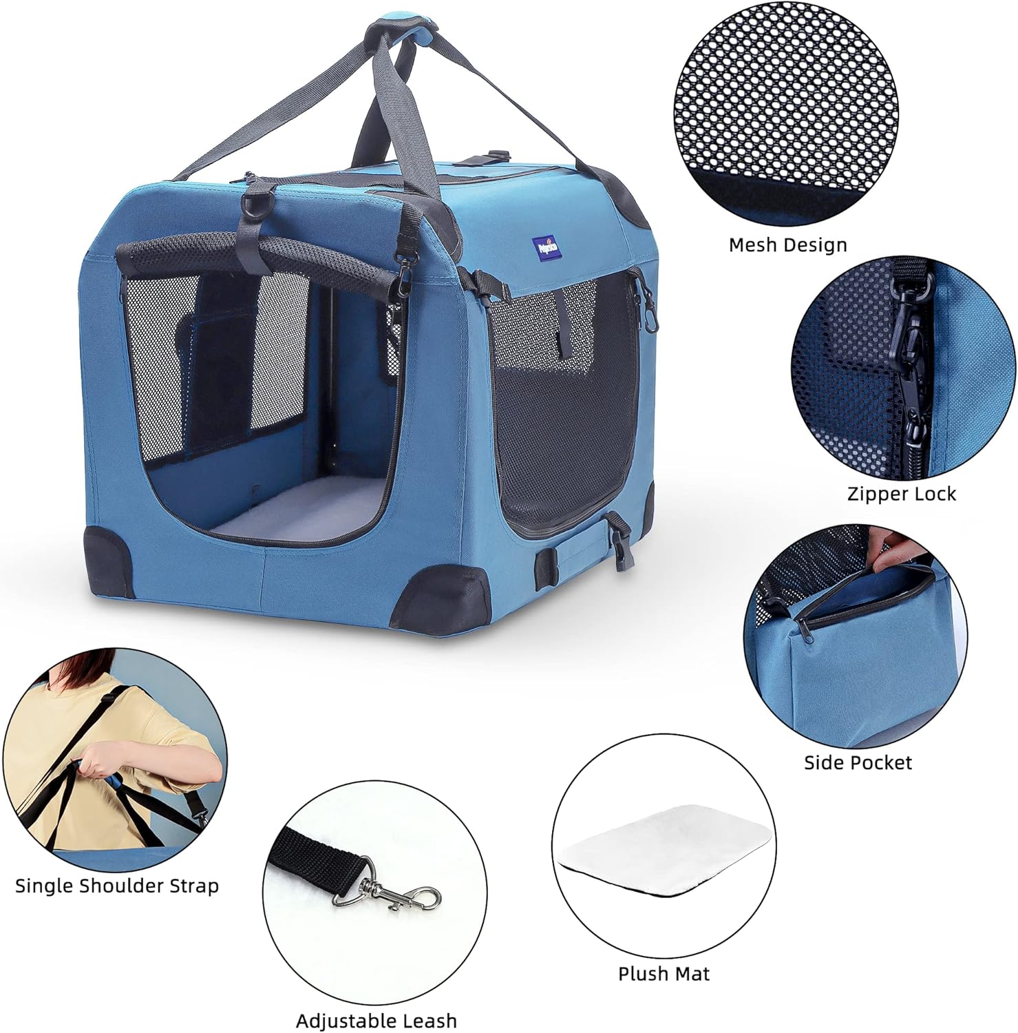Portable Collapsible Dog Crate - Foldable Backpack Small recensie en prijs