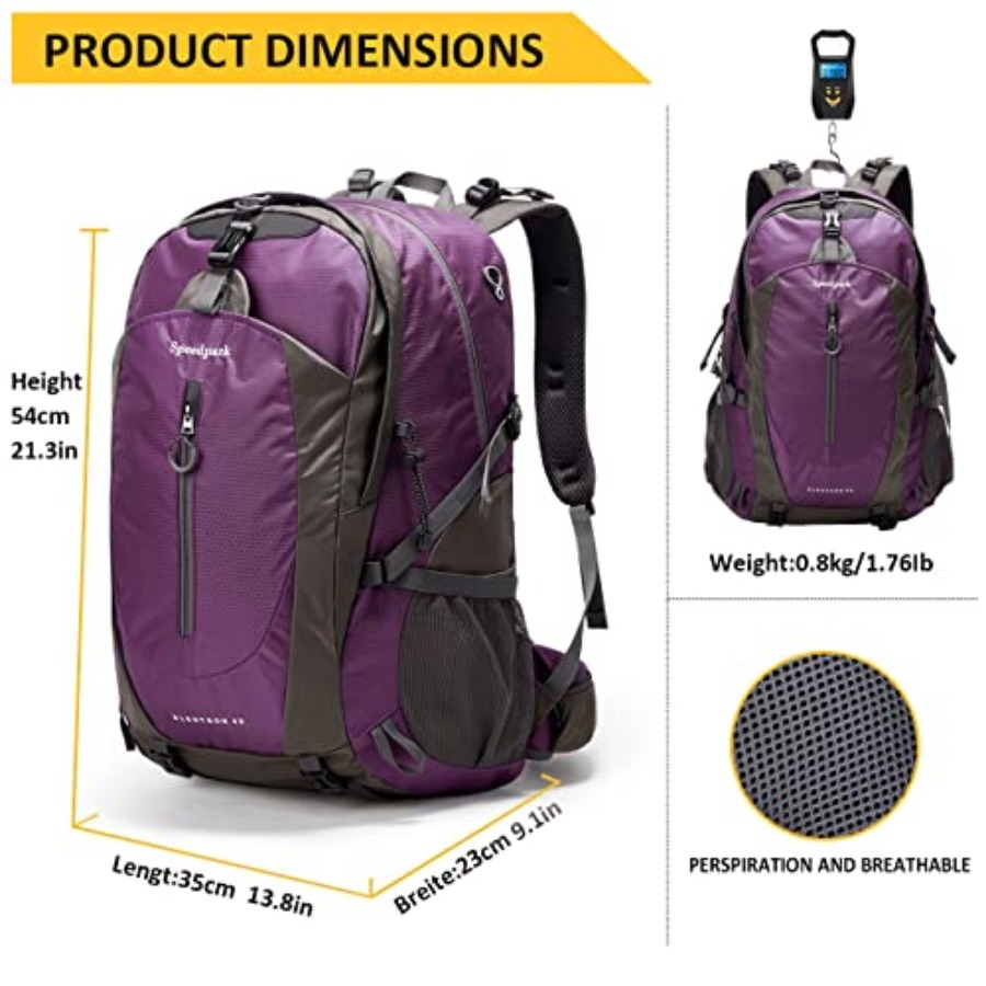 Hiking Backpack 40L Waterproof - Rain Cover Backpack recensie en prijs