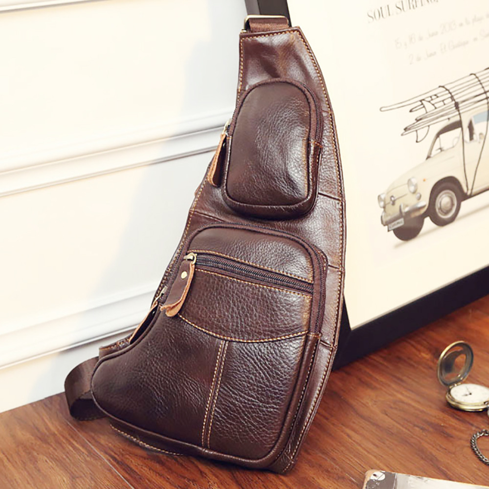 High Quality Men Genuine Leath - Sling Backpack Shoulder recensie en prijs