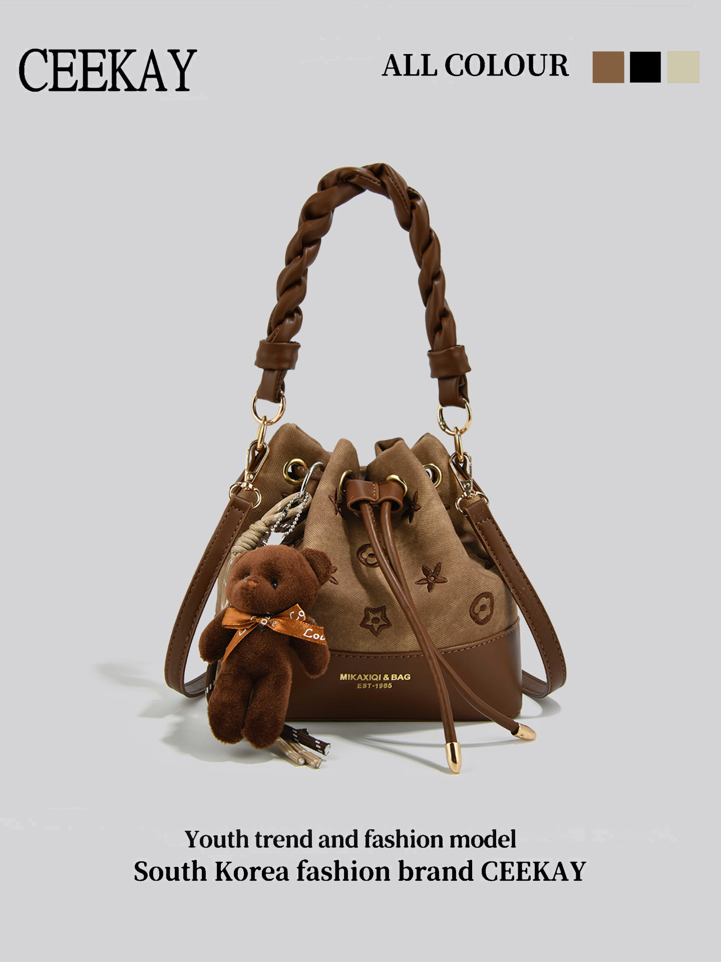 CEEKAY Vintage Drawstring Buck - Leather Backpack Vintage recensie en prijs