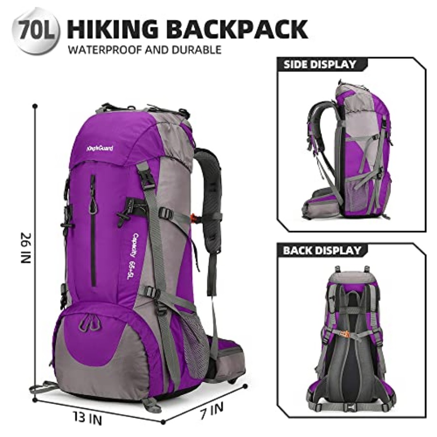 70L Hiking Backpack with Rain  - Rain Cover Backpack recensie en prijs