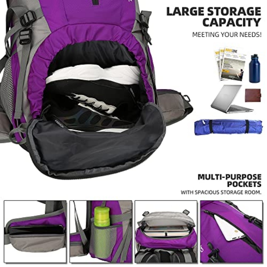 70L Hiking Backpack with Rain  - Rain Cover Backpack recensie en prijs