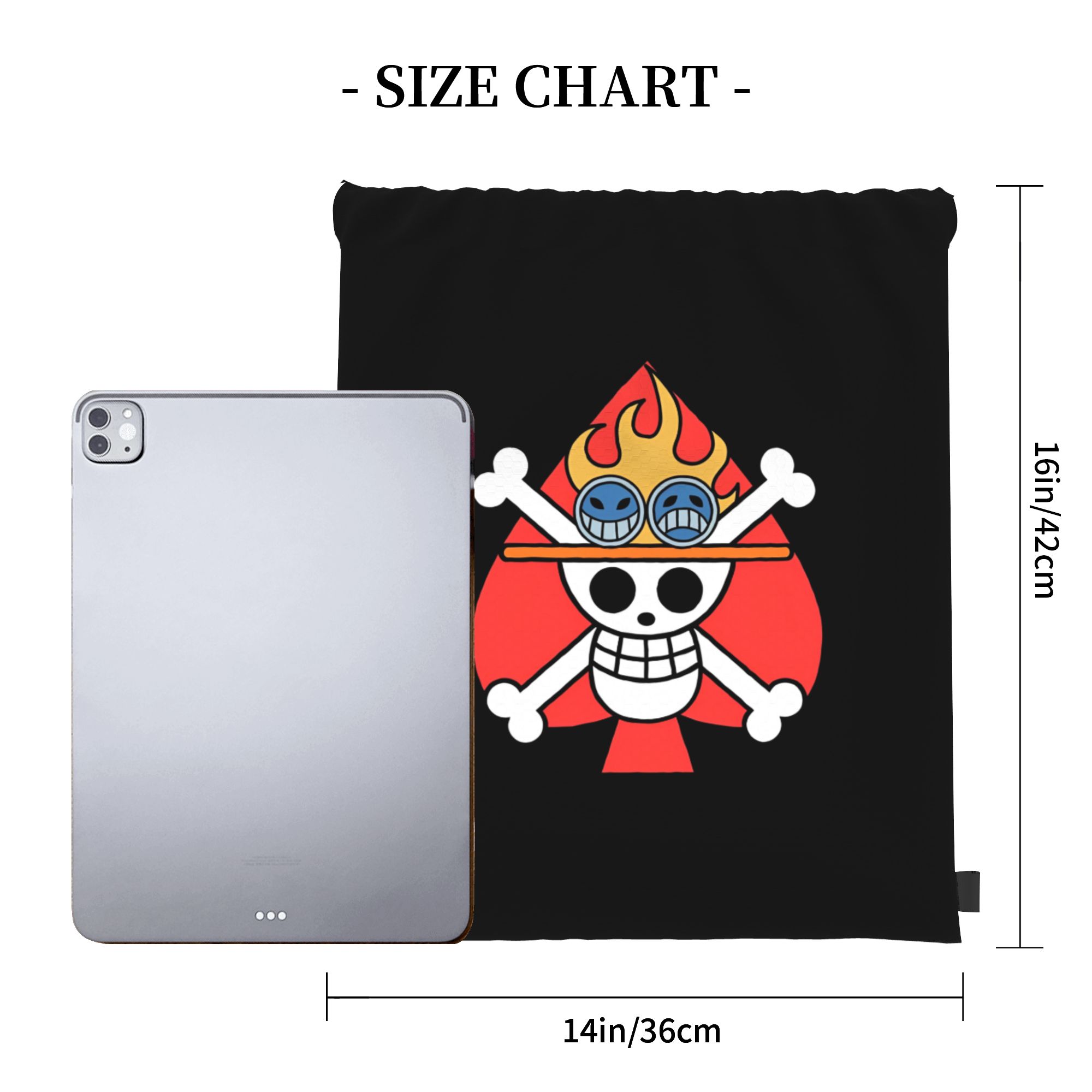 One Piece Flag ACE Drawstring  - Drawstring Gym Bag recensie en prijs