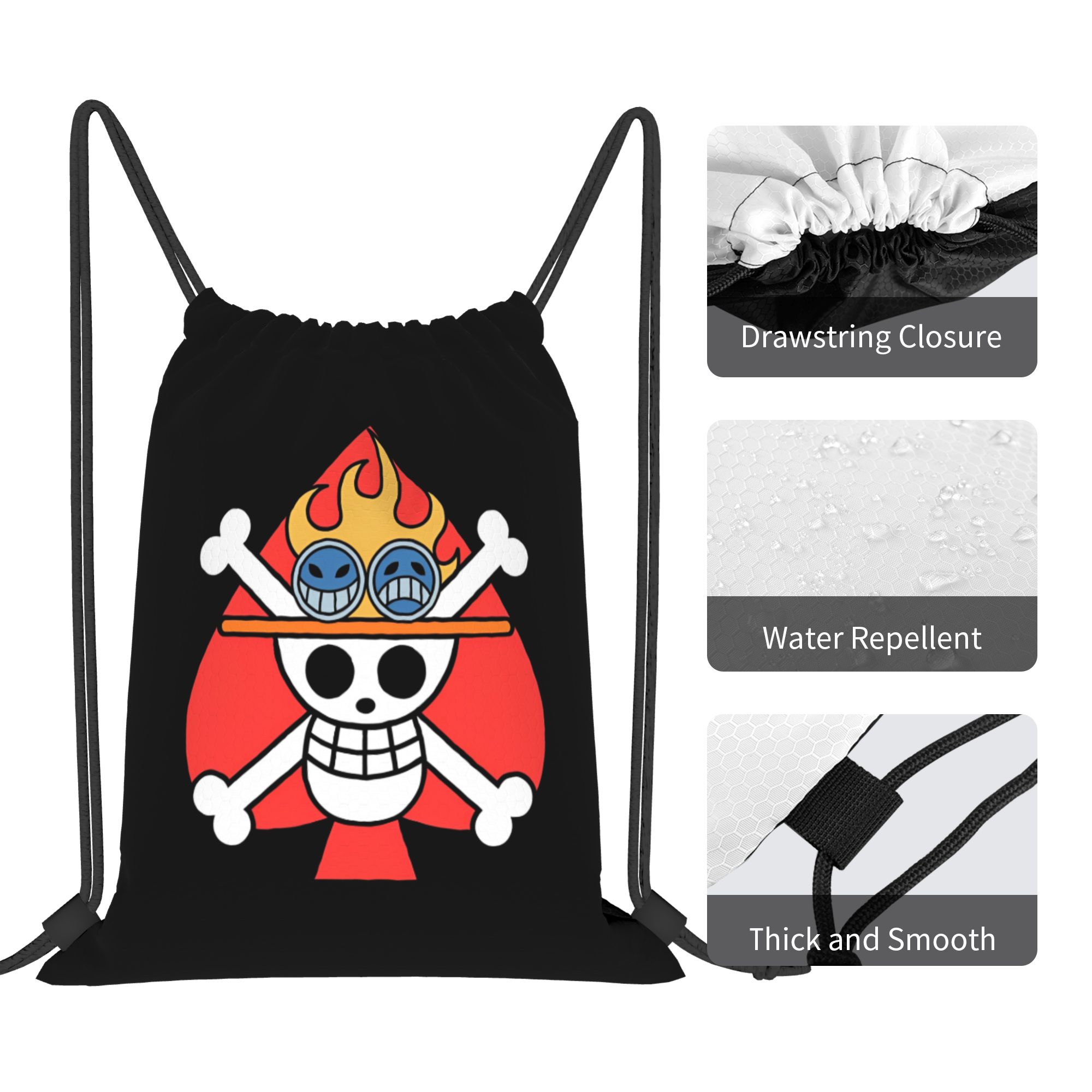 One Piece Flag ACE Drawstring  - Drawstring Gym Bag recensie en prijs