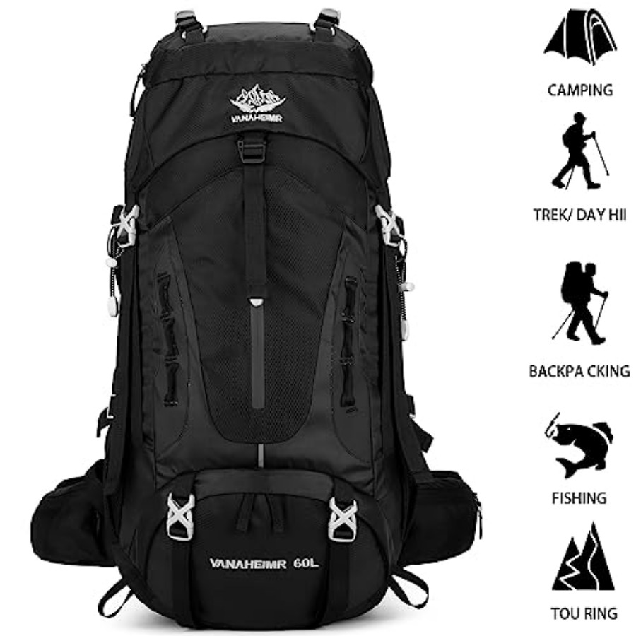 50L Hiking Backpack Men Campin - Rain Cover Backpack recensie en prijs