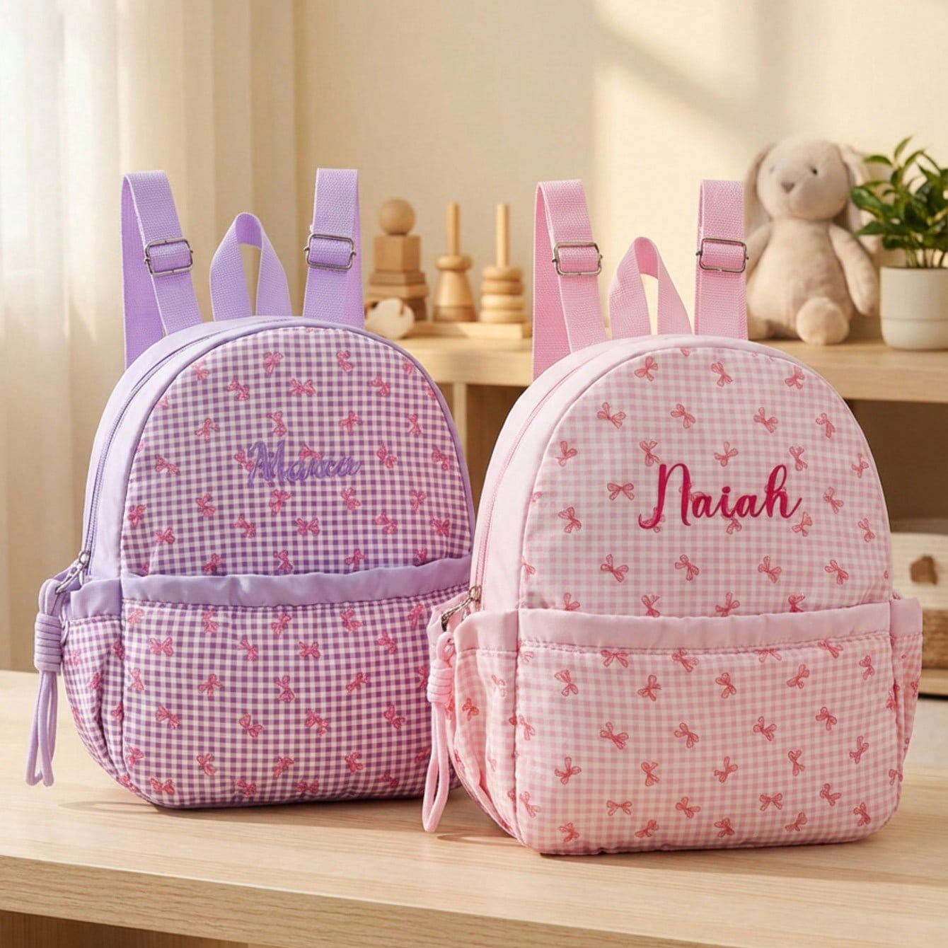 Custom Name-Letter Embroidered - School Backpack Teen recensie en prijs