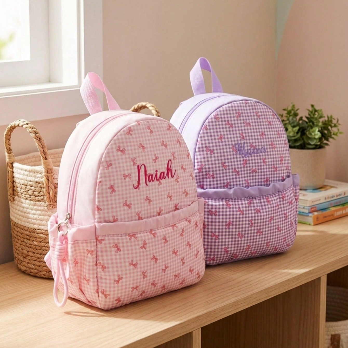 Custom Name-Letter Embroidered - School Backpack Teen recensie en prijs