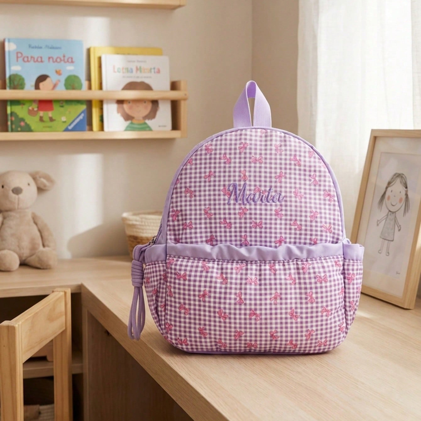 Custom Name-Letter Embroidered - School Backpack Teen recensie en prijs