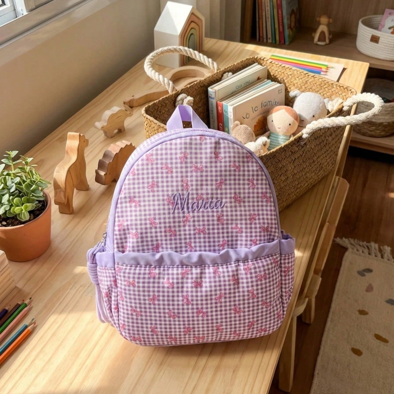 Custom Name-Letter Embroidered - School Backpack Teen recensie en prijs