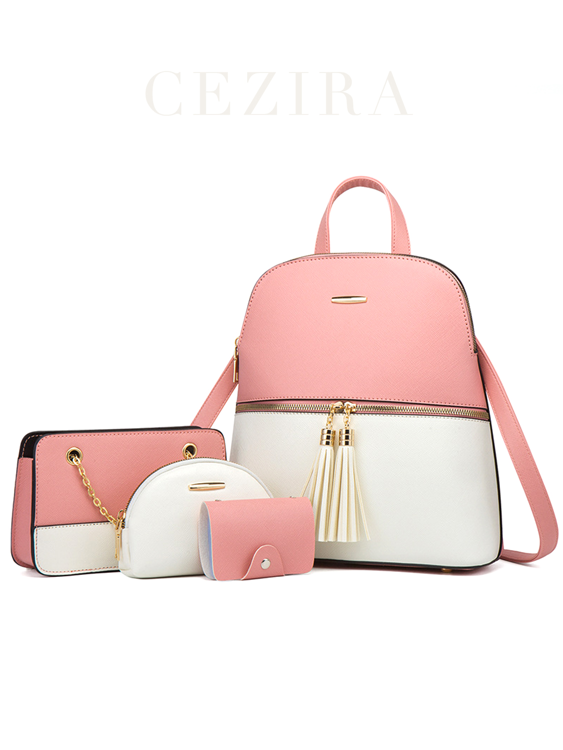 4 PCS Bags Set Women's Fashion - Mini Backpack Purse recensie en prijs