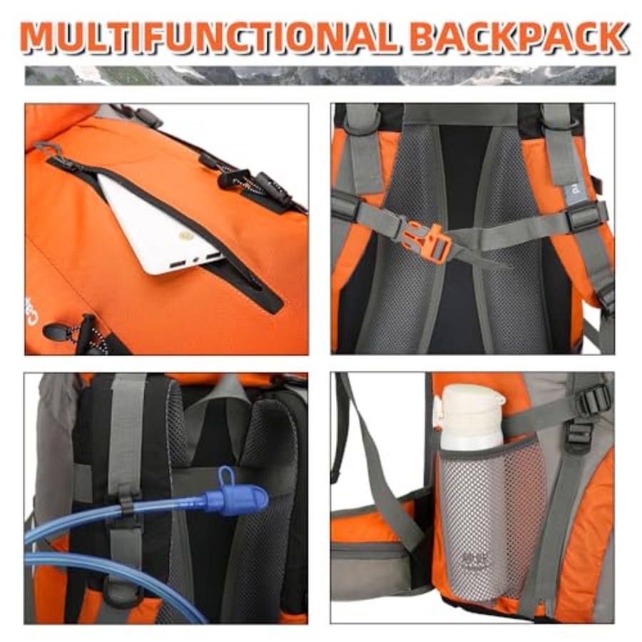 70L Hiking Backpack with Rain  - Rain Cover Backpack recensie en prijs