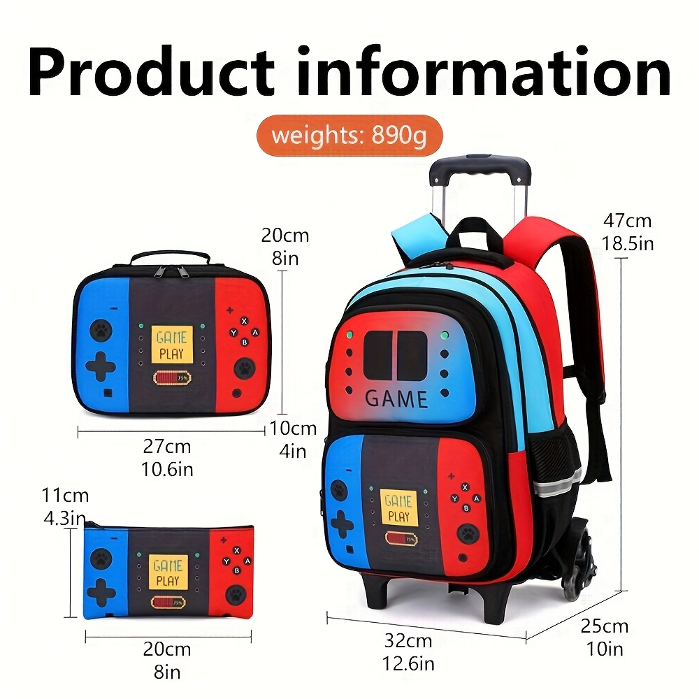 3PCS Kids Rolling Backpack for - School Backpack Teen recensie en prijs