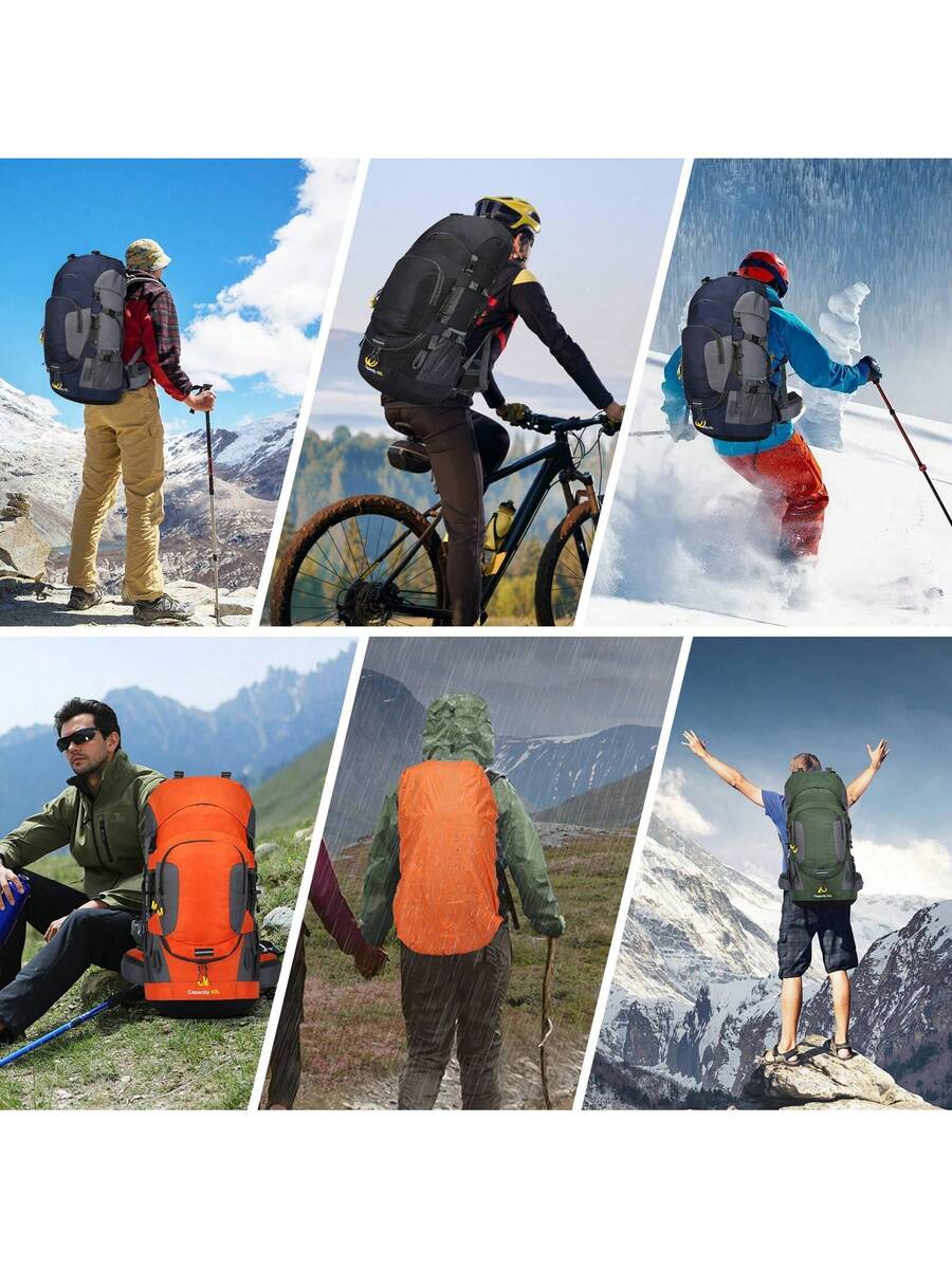 60L Waterproof Oxford Backpack - Hiking Backpack Waterproof recensie en prijs