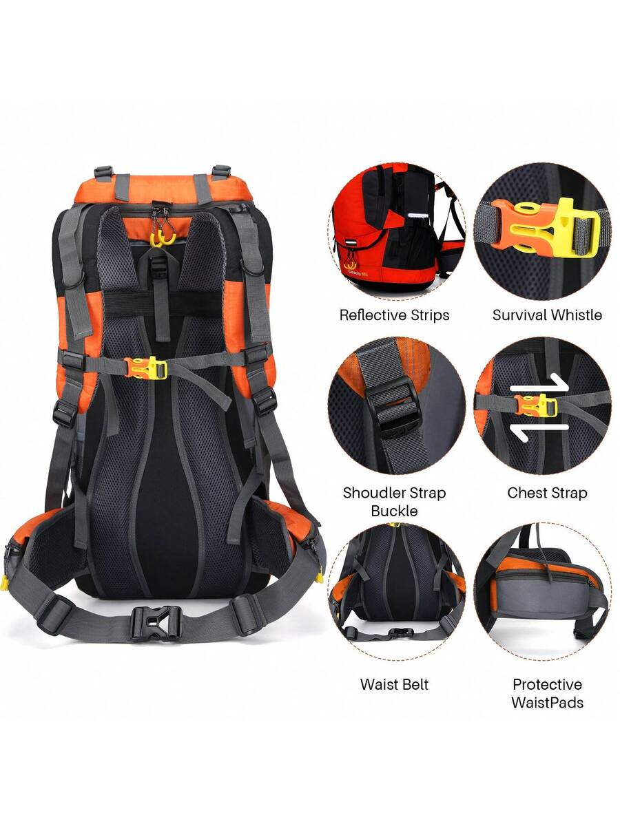 60L Waterproof Oxford Backpack - Hiking Backpack Waterproof recensie en prijs