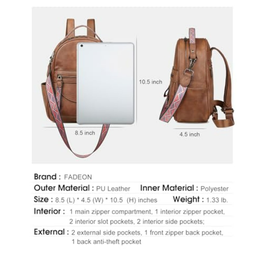Mini Backpack Purse for Women, - Mini Backpack Purse recensie en prijs