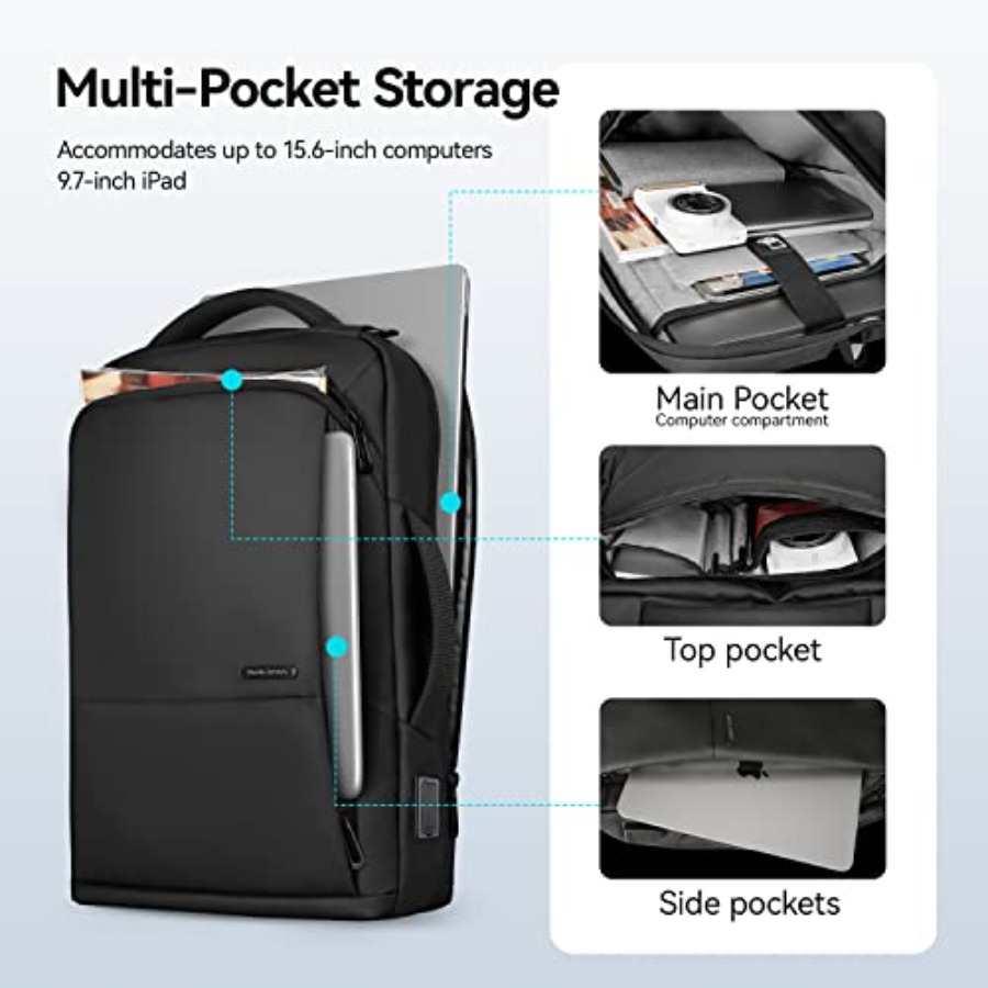 Slim Laptop Backpack for Men,  - Laptop Backpack 15.6 recensie en prijs