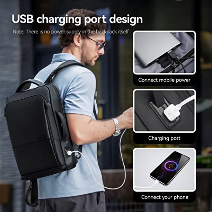 Slim Laptop Backpack for Men,  - Laptop Backpack 15.6 recensie en prijs