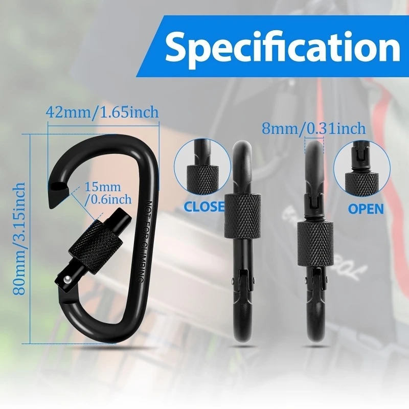4Pcs Aluminum Alloy D-Ring Car - Backpack Insert Organizer recensie en prijs