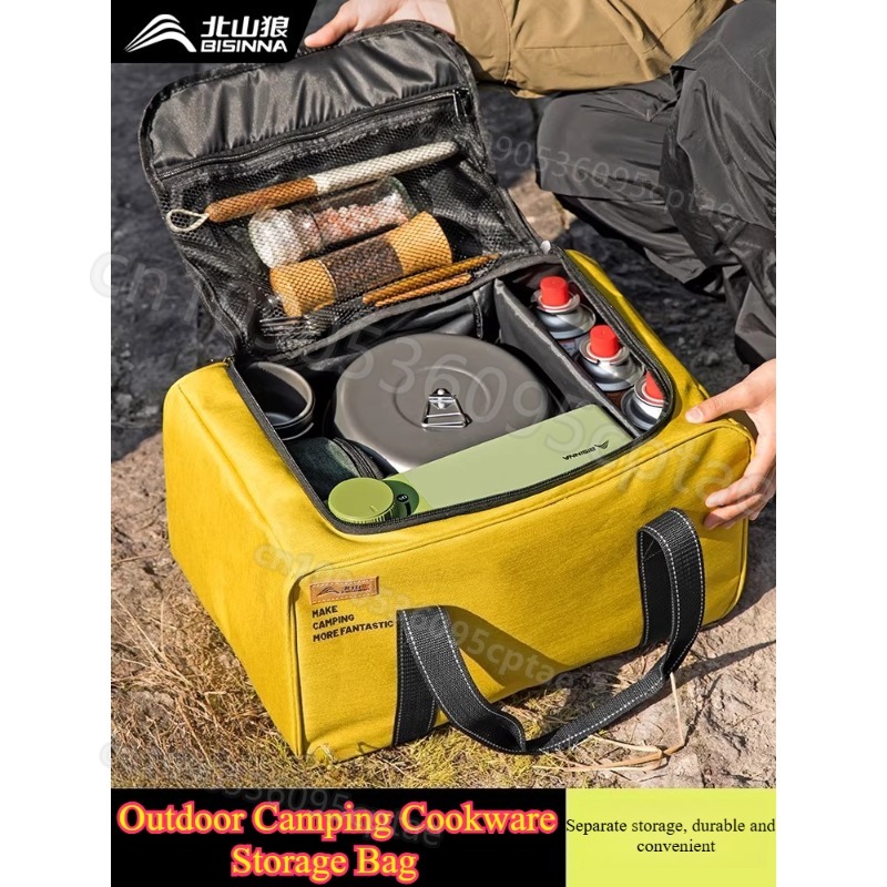 Portable Camping Cookware Set  - Foldable Backpack Small recensie en prijs