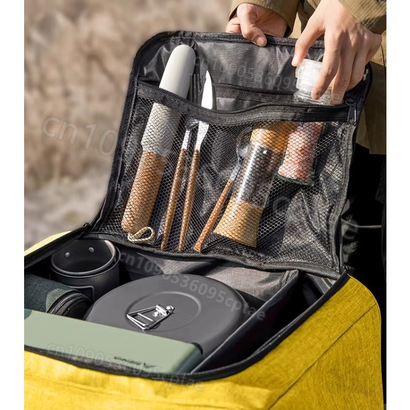 Portable Camping Cookware Set  - Foldable Backpack Small recensie en prijs
