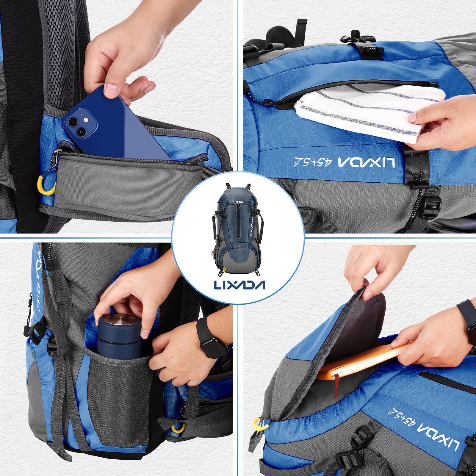 Lixada 50L Large Waterproof Tr - Rain Cover Backpack recensie en prijs