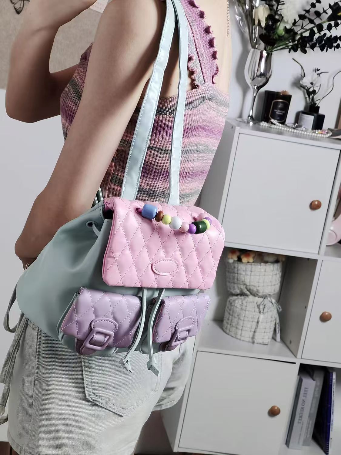 JIAERDI Sweet Cute Y2k Mochila - Leather Backpack Vintage recensie en prijs